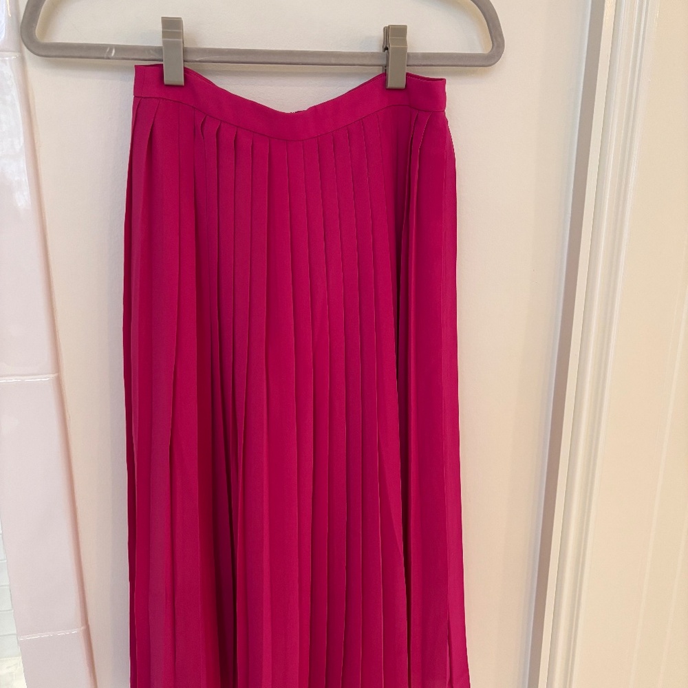 j crew pink skirt